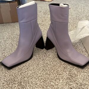 Topshop Lilac Ankle Boots